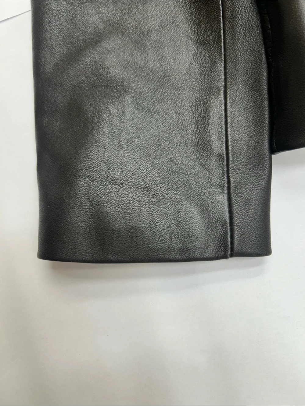 VTG Blassport Bill Blass 100% Genuine Dark Brown Leather Zip Up Jacket M / L